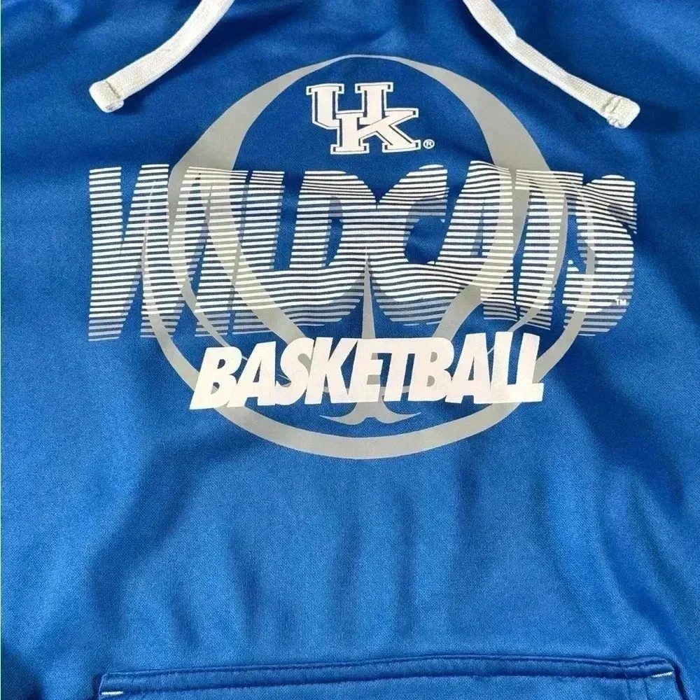 University Of Kentucky UK Hoodie Adult M 38/40 Blue Wildcat Basketball  Pullover